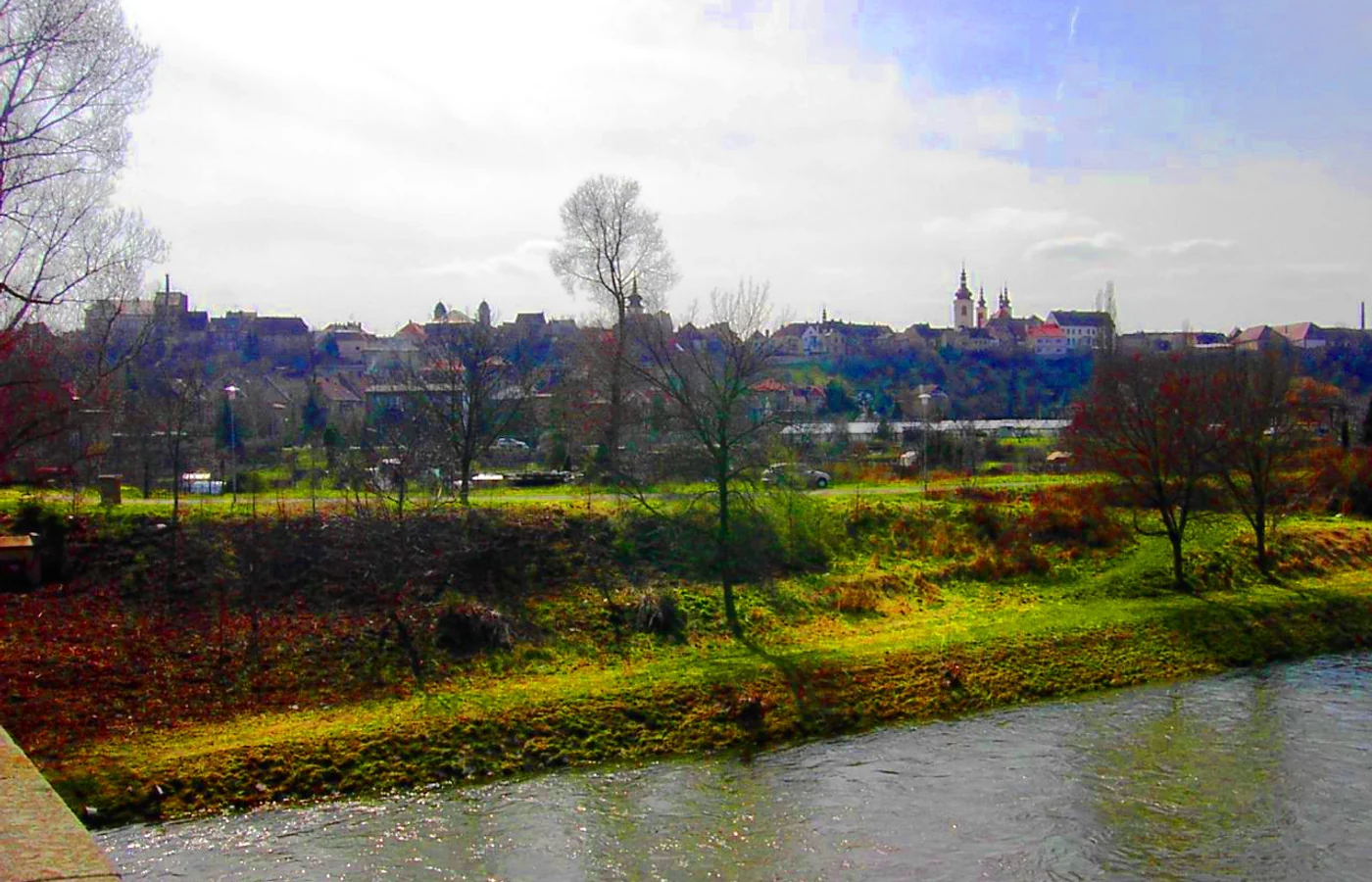 Řeka Ohře u Žatce